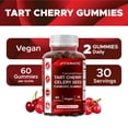 thumbnail image 4 of 2 Pack Vitamatic Tart Cherry with Celery Seed Gummies - 4000 mg Serving - Powerful Uric Acid Cleanse for Joint Comfort, Healthy Sleep Cycles & Muscle Recovery, 4 of 10
