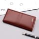 thumbnail image 3 of Cartera larga de identificación de moda para hombre, color liso, con cierre, con múltiples ranuras para tarjetas, bolso de mano, 3 of 6