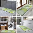 thumbnail image 2 of Green Floral and Petal Pattern Kitchen Rug Mat,Kitchen Runner Rugs Non Skid Washable,Decorative Kitchen Floor Mats for Kitchen,Sink,Laundry,17"X47", 2 of 5