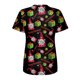 thumbnail image 4 of Blusas Navideñas Para Mujer, Con Cuello en V, Con Estampado de Nieve, Para Entrenamiento, Uniformes de Enfermera, Blusa de Manga Corta, Jerséis Odeerbi ODB208347, 4 of 4