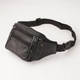 thumbnail image 3 of Men Women PU Waist Belt Bag Slim Purse Hip Pouch Hiking Camping Outdoors Travel Stylish Fanny Pack, 3 of 10
