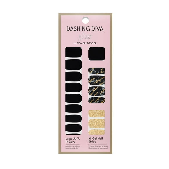 DASHING DIVA - GLOSS - BLACK OBSIDIAN GLOSS BANDES DE VERNIS ULTRA BRILLANTES