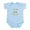 Sky Blue, variant on CafePress - Irish German Infant Bodysuit - Baby Light Bodysuit, Size Newborn - 24 Months