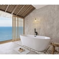 thumbnail image 3 of Elegant Kitchen & Bath BT10767GW-MBK 67 in. Soaking Bathtub, Glossy White with Matte Black Trim, 3 of 8