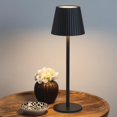 thumbnail image 2 of Merkury Innovations 14" Portable LED Metal Touch Lamp Black, 2 of 3