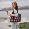 thumbnail image 3 of Rocae American Football and Fire Flames for Travel Shoulder Bag Top Handle Handbag with Yoga Mat Buckle for Gym, Work, Travel, 3 of 7