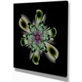 thumbnail image 2 of Shiny Crystal Light Green Fractal Flower - Floral Canvas Art Print, 2 of 3