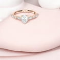 thumbnail image 5 of KEEVA JEWELS 1.36Ct Pear, Marquise and Round Moissanite Engagement Ring for Women Made in White Gold Plated Silver Size 5.5, 5 of 9