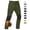 Army Green, variant on Men's Fleece Lined Ski Snow Pants Water Resistant Winter Outdoor Pants with 4 Zip PocketsWhite 34