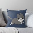 thumbnail image 6 of Ryan; Cute Kitten Art Throw Pillow Cover 45x45cm – Adorable Cat Pattern Cushion Case, Soft Plush Material, Ideal Gift for Cat Enthusiasts, 6 of 7