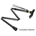thumbnail image 3 of Canne de Marche, Canne Pliante Ajustable Légère en Aluminium, Canne Portable avec Sangle et Poignée Ergonomique en T, Bâton de Marche Pliable pour Hommes Femmes Aînés, Aide à la Vie Quotidienne pour Mobilité Réduite Noir, 3 of 9