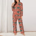 thumbnail image 2 of Sikiie Hedgehog Mushroom Women's Long-Sleeve Shirt and Full-Length Bottom Pajama Set (s-xxl)-XX-Large, 2 of 7