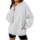 thumbnail image 2 of Sudaderas con Capucha de Gran Tamaño para Mujer, Sudaderas Cómodas, Conjuntos de Moda de Otoño, Blusas Casuales, Ropa de . Gris M, 2 of 8