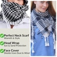 thumbnail image 7 of Yuanlong Womens Scarves Plaid Print Scarf With Fringe Classic Leisure Trendy Business Casual Wear Scarf, 7 of 7