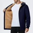 thumbnail image 2 of Yievot Men's Sherpa Lined Zip Up Hoodies Thick Fleece Heavyweight Jacket Winter Thermal Zipper Sweatshirt with Pocket, 2 of 8