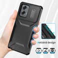 thumbnail image 7 of for Moto G Stylus 5G (2025) Case with Built-in Camera Lens Slide Cover, Heavy-Duty Shockproof Rugged Case Heavy Duty Bumper Shockproof Phone Cover for Moto G Stylus 5G (2025),Black, 7 of 7