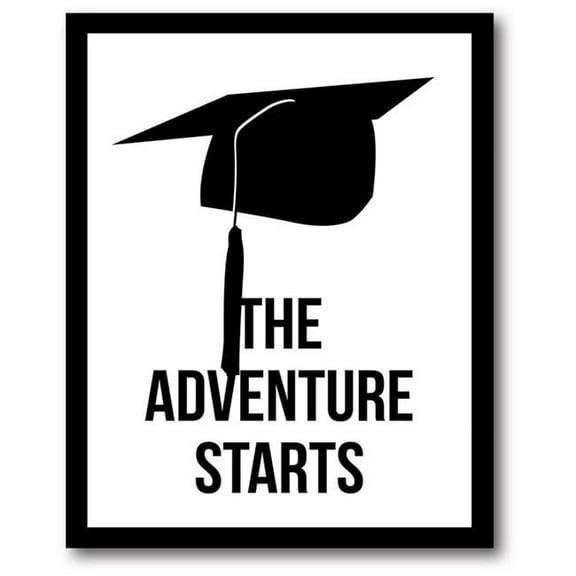 Courtside Market WEB-SM134-30x40 30 x 40 in. The Adventure Starts Gallery-Wrapped Canvas Wall Art
