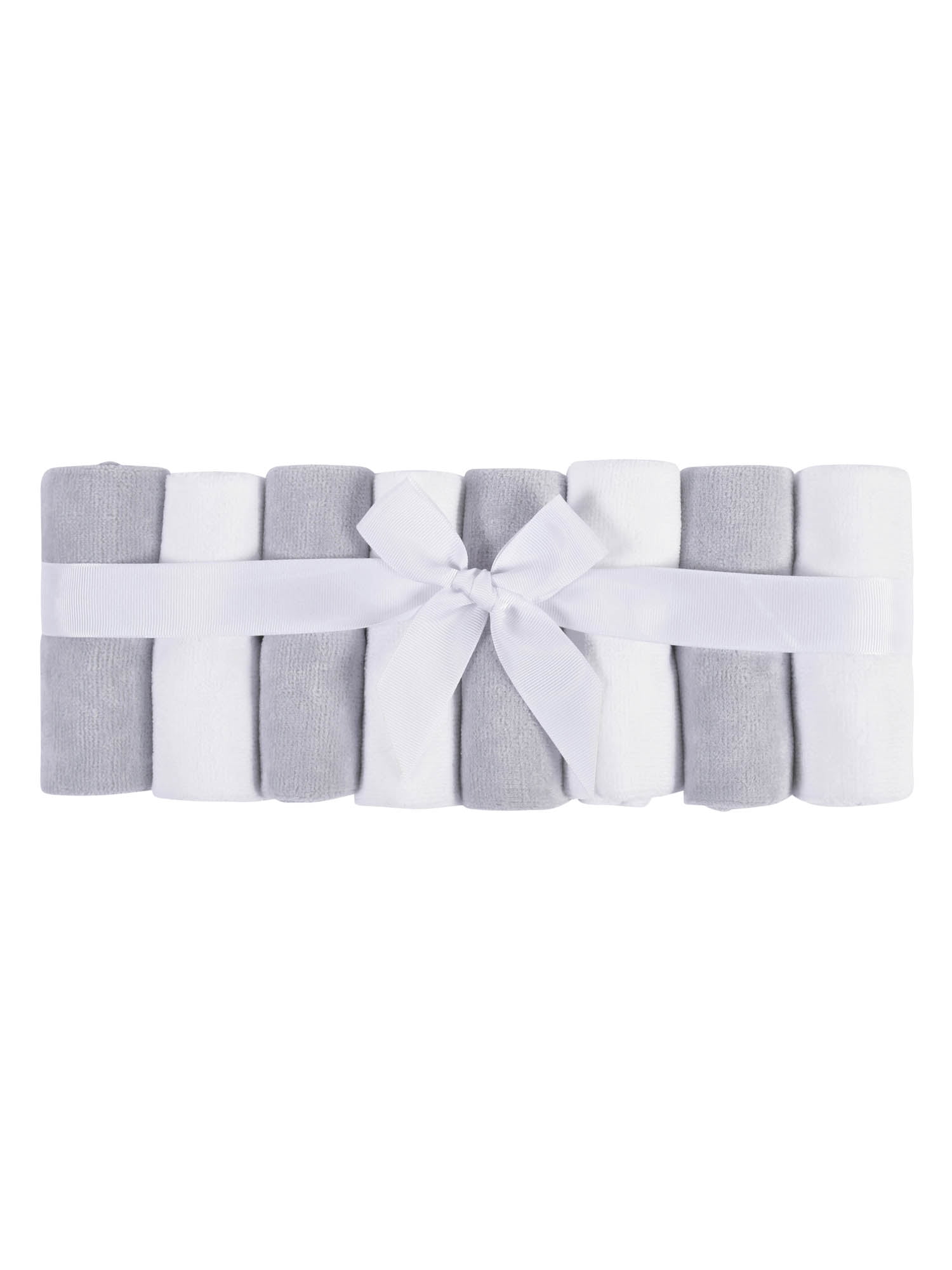 Gerber Baby Boy or Girl Unisex Velour Hooded Towel, Robe, & Washcloths Baby Shower Gift Box Set, 10-Piece