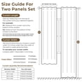 thumbnail image 7 of GLEAMIST 100% Blackout Faux Linen Curtains for Bedroom Living Room, Set of 2, Thermal Insulated Back Tab Drapes, 52”Wx108”L, Cream, 7 of 7