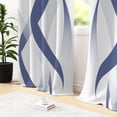 thumbnail image 2 of Tchckioa Abstract Lines Blackout Curtains,Grommet Window Drapes for Bedroom,Blue,52x84,2 Panels, 2 of 6