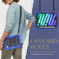 thumbnail image 6 of FJLBDE Case for iPad Mini 7 A17 Pro 2024/Mini 6 2021 8.3 Inch 7th/6th Gen, Rugged Shockproof Tablet Cases Cover with Kickstand Shoulder Strap, Blue, 6 of 7