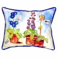 thumbnail image 2 of Potted Flowers Large Indoor/Outdoor Pillow 16x20, 2 of 2
