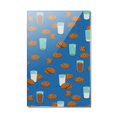 thumbnail image 1 of Chocolate Chip Cookies and Milk Pattern Rectangle Acrylic Fridge Refrigerator Magnet, 1 of 4
