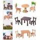 thumbnail image 2 of Juego de 5 muebles y sillas para jardín de hadas en miniatura., 2 of 6