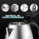 thumbnail image 3 of Jarra Tetera Eléctrica 2L Aluminio Calienta Rápido Cafetera Agua JustClick MX Eléctrica, 3 of 8