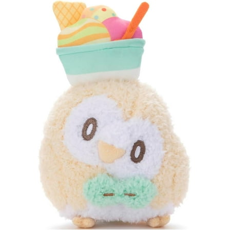 Takara Tomy Poképiece Plush (Sweets Ver.) Rowlet Plush Toy Height Approximately 5.5 inches (14 cm)