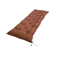 thumbnail image 3 of Garden Bench Cushion Loveseat Banco de la almohadilla de la almohadilla de la almohadilla, con corbatas, almohadilla de cojín de asiento rectángulo Marrón, 3 of 8