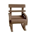 thumbnail image 4 of Mini mecedora, muebles para casa de muñecas, decoración vintage para el hogar, casa de muñecas para juegos de simulación Marron oscuro, 4 of 9