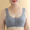 thumbnail image 3 of Eashery bras for women plus size Women Solid Thread Front Buckle Underwear Strap Bra Underwear women bras push up Grey 42, 3 of 4