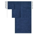 thumbnail image 3 of American Soft Linen Turkish 6 Piece Towel Set, 100% Cotton Premium Soft Bathroom Towels, Navy Blue, 3 of 9