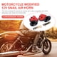 thumbnail image 1 of Bocina de aire para motocicleta de 12V, 300DB, resistente al agua, bocina de caracol automática para moto, barco automático, 1 of 6