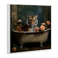thumbnail image 3 of Tiger in Floral Bathtub Wall Plaque Art, 12 x 12, Made In USA, 3 of 7