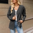 thumbnail image 4 of Edvintorg Knit Cardigans for Women V Neck Long Sleeve Loose Casual Button Down Cardigan Women's Clothes Black S-2XL, 4 of 5