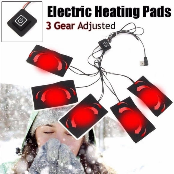 TIMIFIS Kitchen Gadgets 5in1 Electric Vest Heater Warm Cloth JacketUSB Thermal Heated Pad Body Warmer