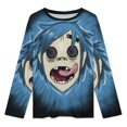 thumbnail image 3 of Gorillaz Singer Womens Pajama Set Loungewear Cozy Soft House Wear Sets Long Sleeve Round Neck T Shirt Top Bottom Pants Sleepwear, 3 of 9