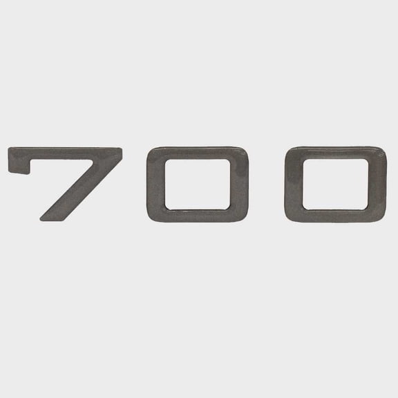 Tahoe Boat Raised Emblem Decal 189963 | 700 Metallic Gunmetal Gray Sticker