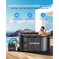 thumbnail image 2 of Ice Bath Chiller & Cold Plunge Tub Kit, 1/3HP Cold Plunge Chiller with External Pump & Filter, XXL 148Gal Upgraded Ice Pod, Cold Plunge Tub with Water Chiller for Cold Therapy Recovery, 2 of 9