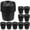Black, variant on Zonh Cane Tips 1" 10 Pcs Trampoline Leg Rubber Caps Floor Protectors