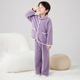 thumbnail image 6 of Gubotare Pajamas for Boys Kids 2 Pieces Pajama Sets Snug Fit Pjs for Boys,All-Season Comfort Sleepwear Size 5T 6T (Purple,5-6 Years), 6 of 9
