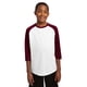 thumbnail image 1 of Camiseta de béisbol Sport-Tek® para jóvenes PosiCharge®. YST205 Blanco/Granate XS deporte-tek YST205, 1 of 1
