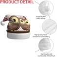 thumbnail image 4 of Cute Owls Christmas Hats, Party Hat   Holiday Decoration Cap,Showing A Warm And Pleasant Atmosphere Black 1, 4 of 7