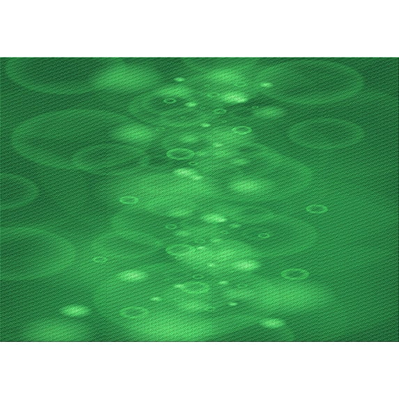 Ahgly Company Indoor Rectangle Patterned Green Area Rugs, 2' x 5'