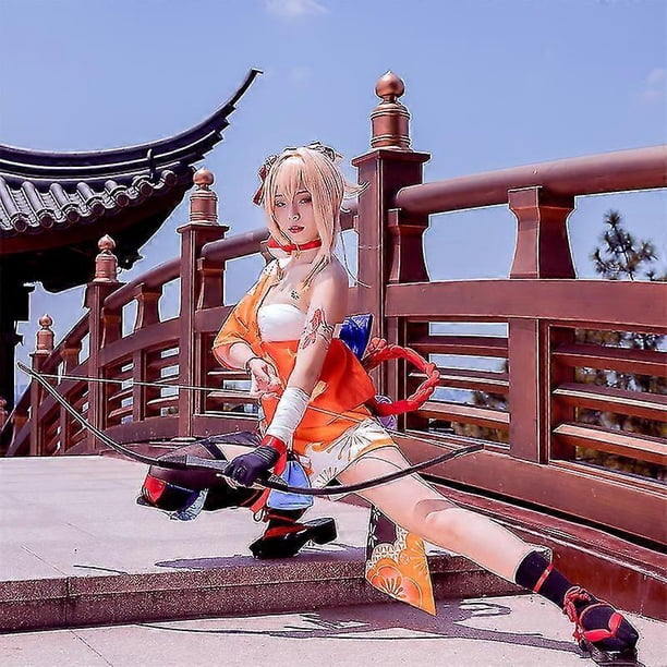 Game Genshin Impact Yoimiya Cosplay Costume Yoimiya Cosplay Role Play Halloween Costume For Women Outfits Full Set