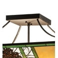 thumbnail image 2 of Meyda Tiffany 226770 Pinecone Ridge 4 Light 37" Wide Semi-Flush Ceiling Fixture - Bronze, 2 of 7