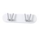 thumbnail image 2 of Worallymy Soporte para cepillos de dientes gancho para baño estante de almacenamiento montado en la pared soporte para cepillos colgantes 2 ganchos color blanco Worallymy JD735815567, 2 of 7