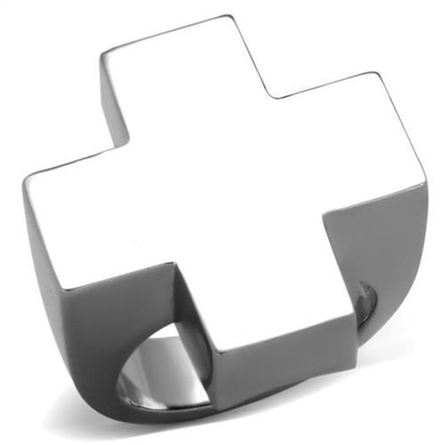 Bague en Acier Inoxydable Poli pour Femmes Sans Stone in Aucun Stone - Taille 7